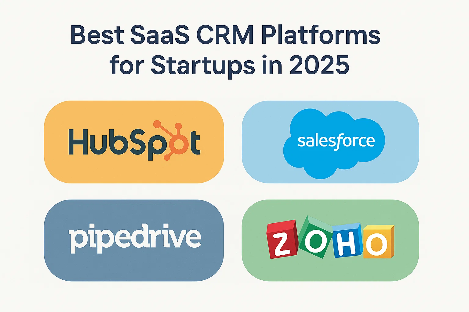 Best SaaS CRM Platforms for Startups in 2025 (Complete Guide)